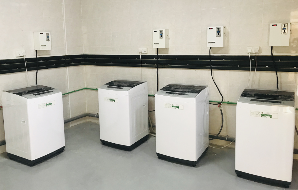 Washing machines installed labor camp UAE