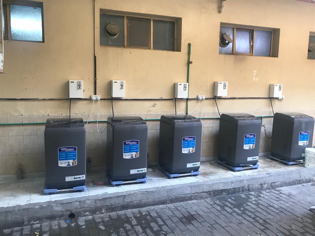 Commercial laundry room UAE camp